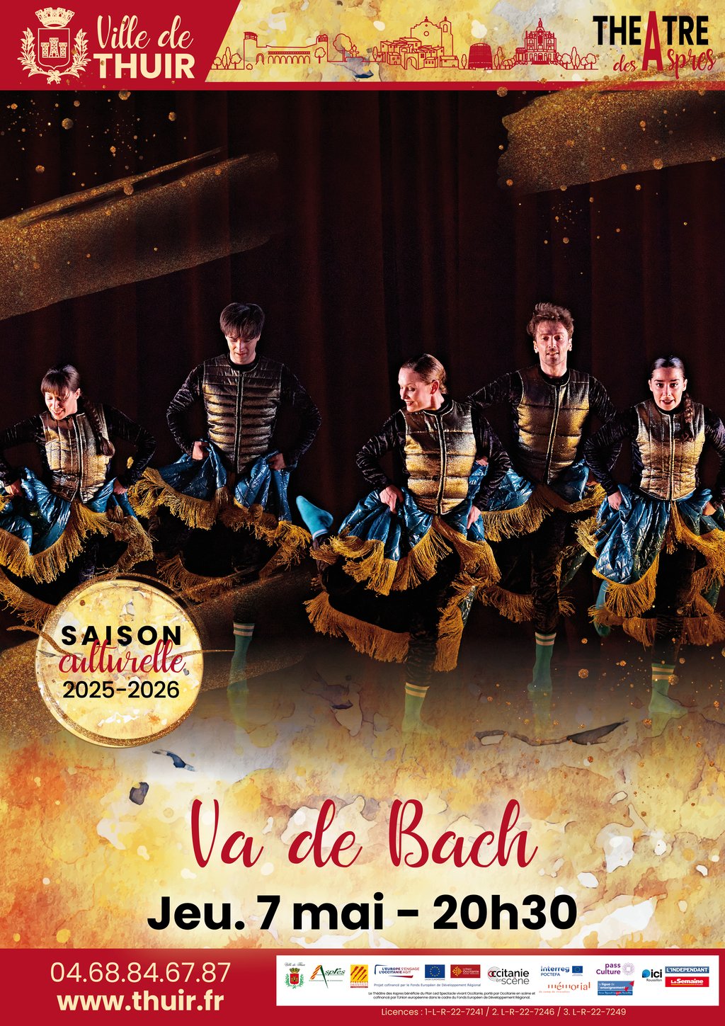 THÉÂTRE DES ASPRES -SAISON CULTURELLE 25/26 : VA DE BACH