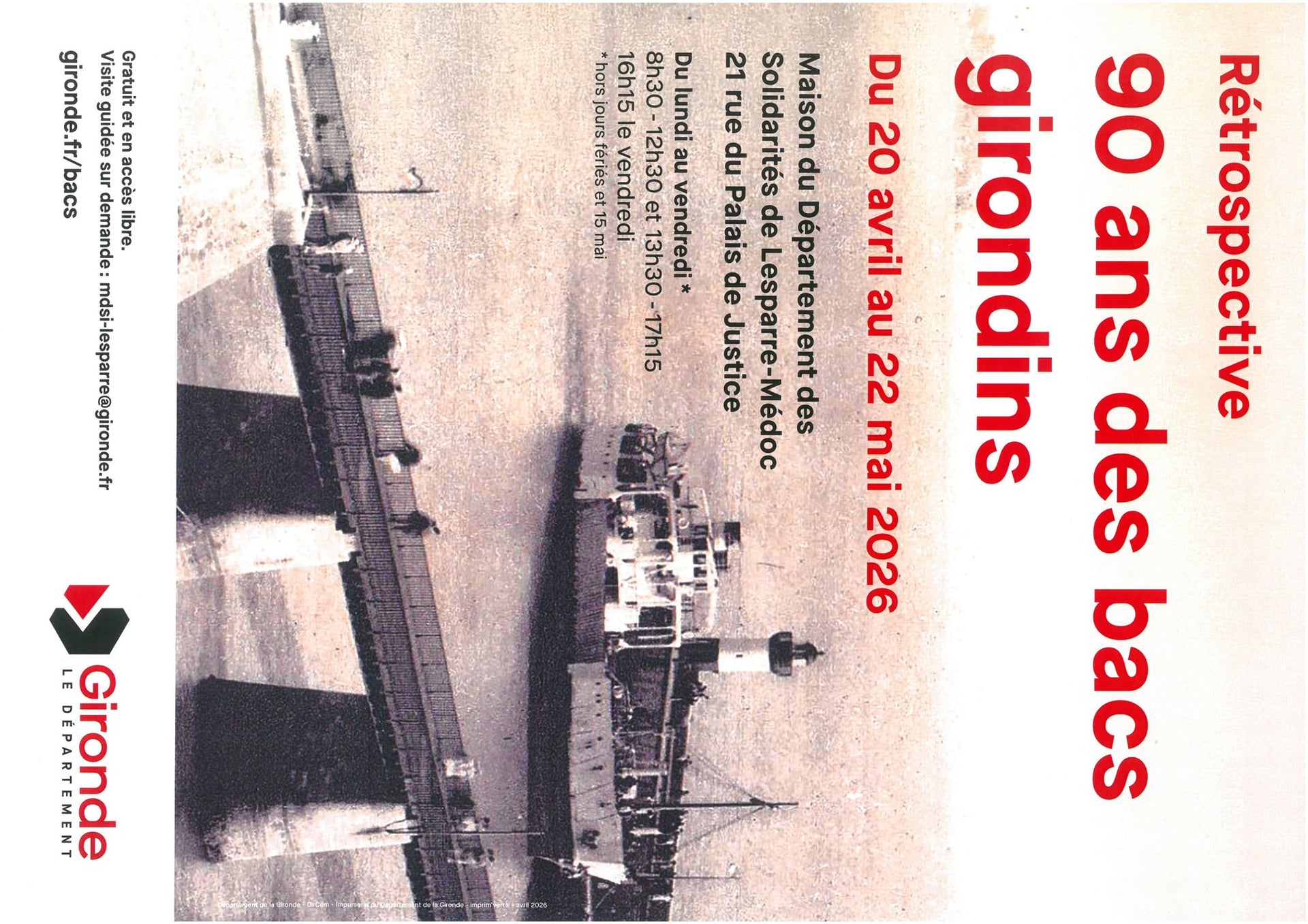 Exposition : 90 ans des bacs girondins