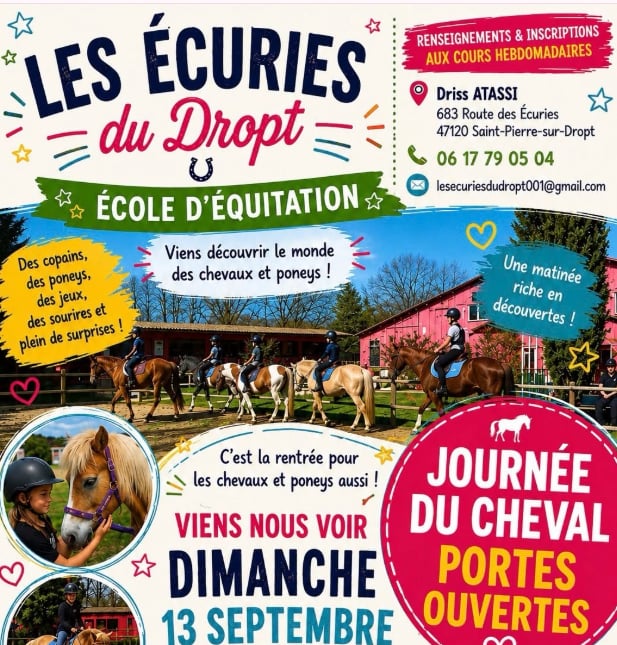 Journée du cheval aux Ecuries du Dropt