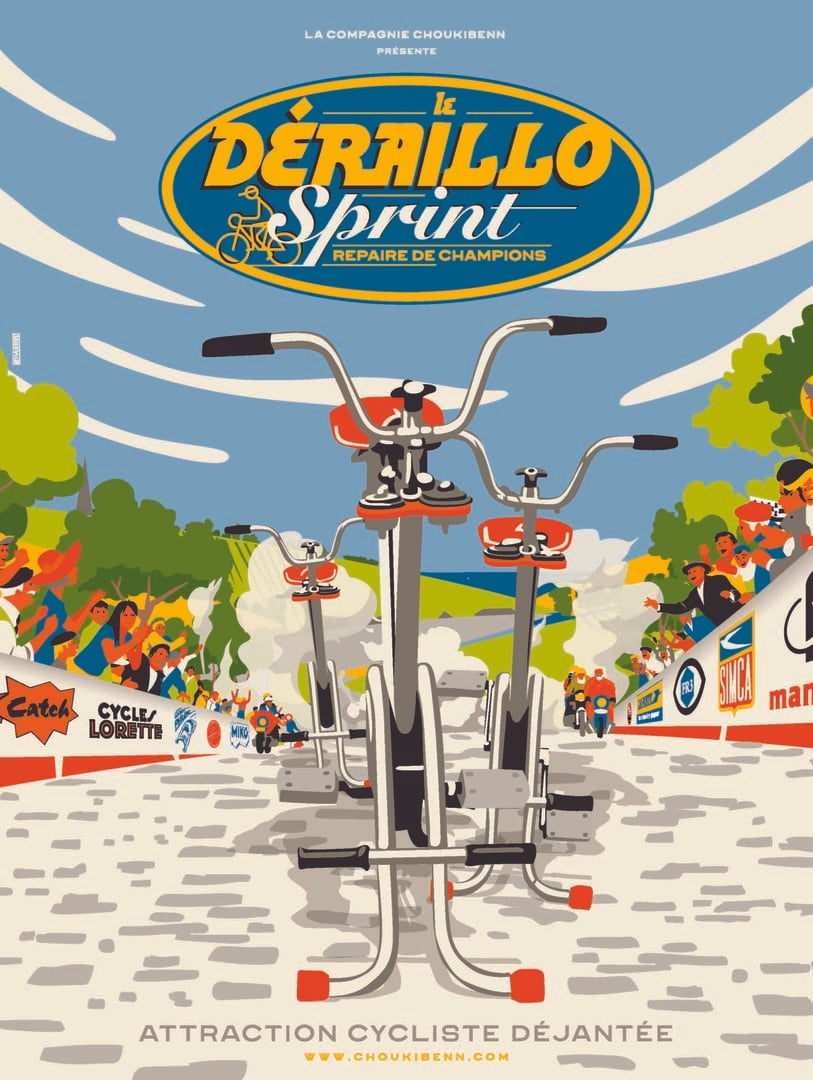 Festival Place aux Mômes:  » Le Déraillo Sprint  » de la compagnie Choukibenn