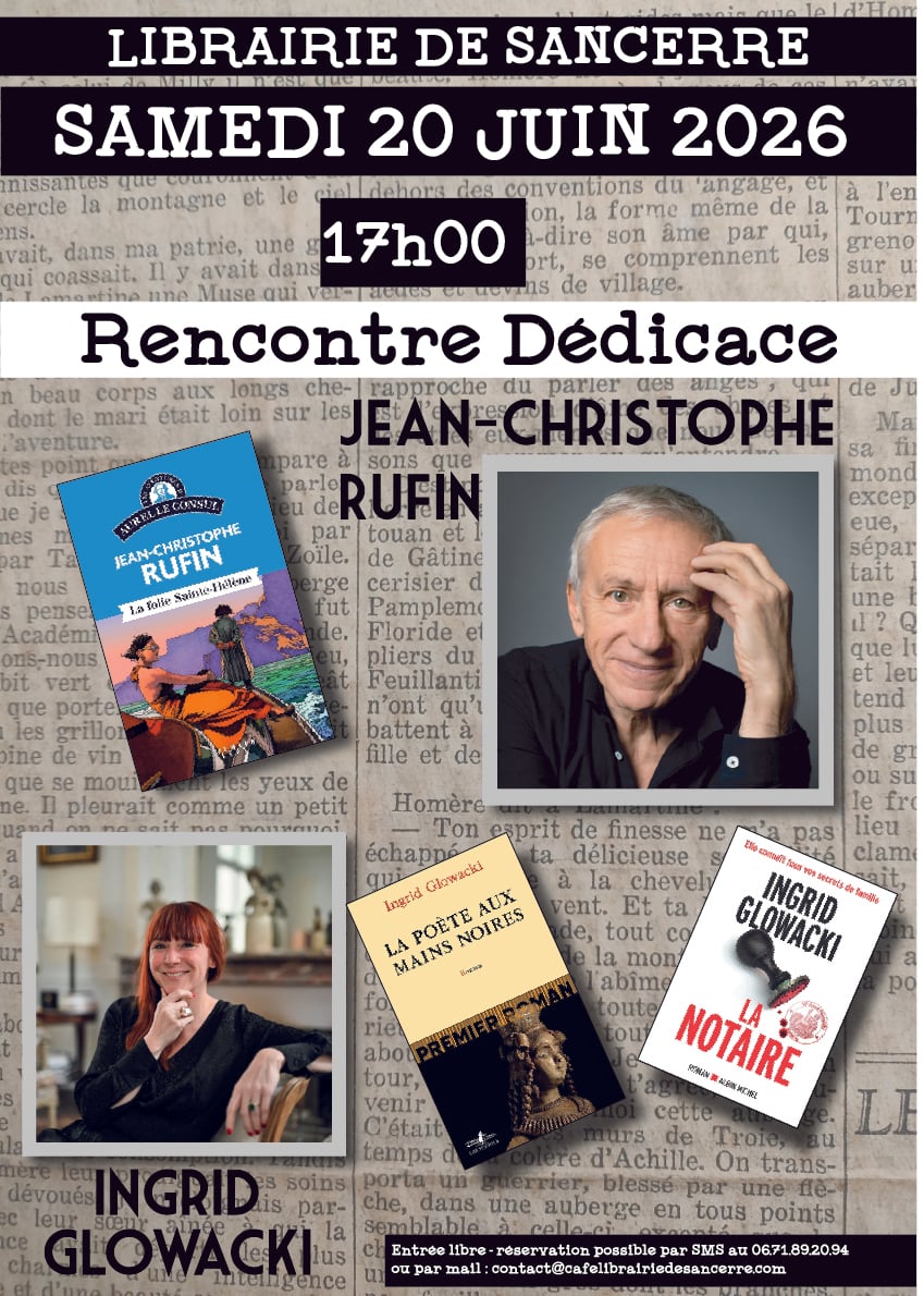 Rencontre dédicace avec Jean Christophe Rufin et Ingrid Glowacki