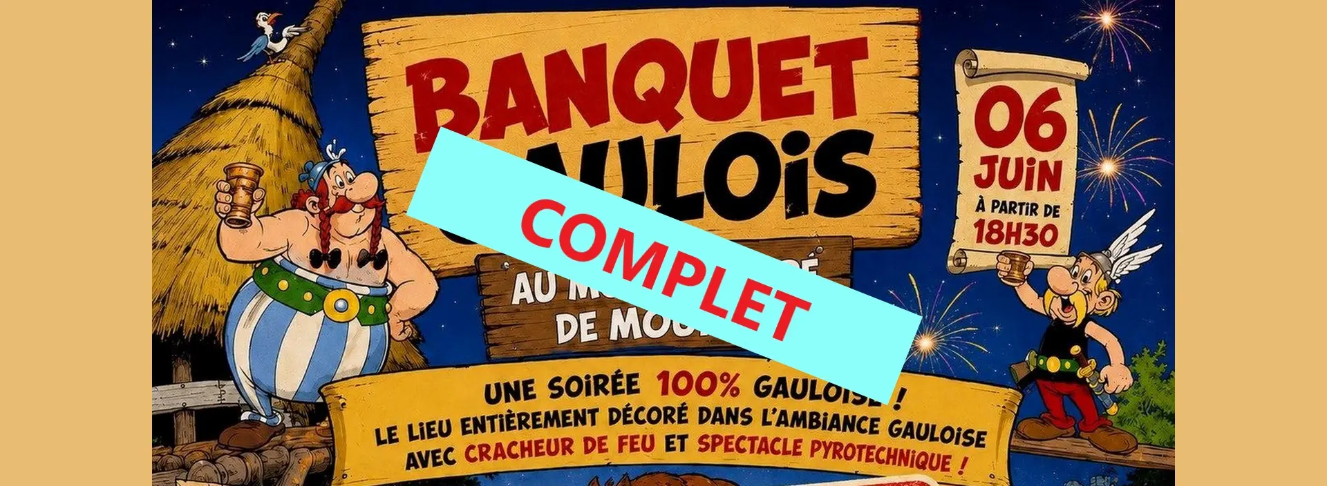 REPAS COMPLET - Grand banquet gaulois