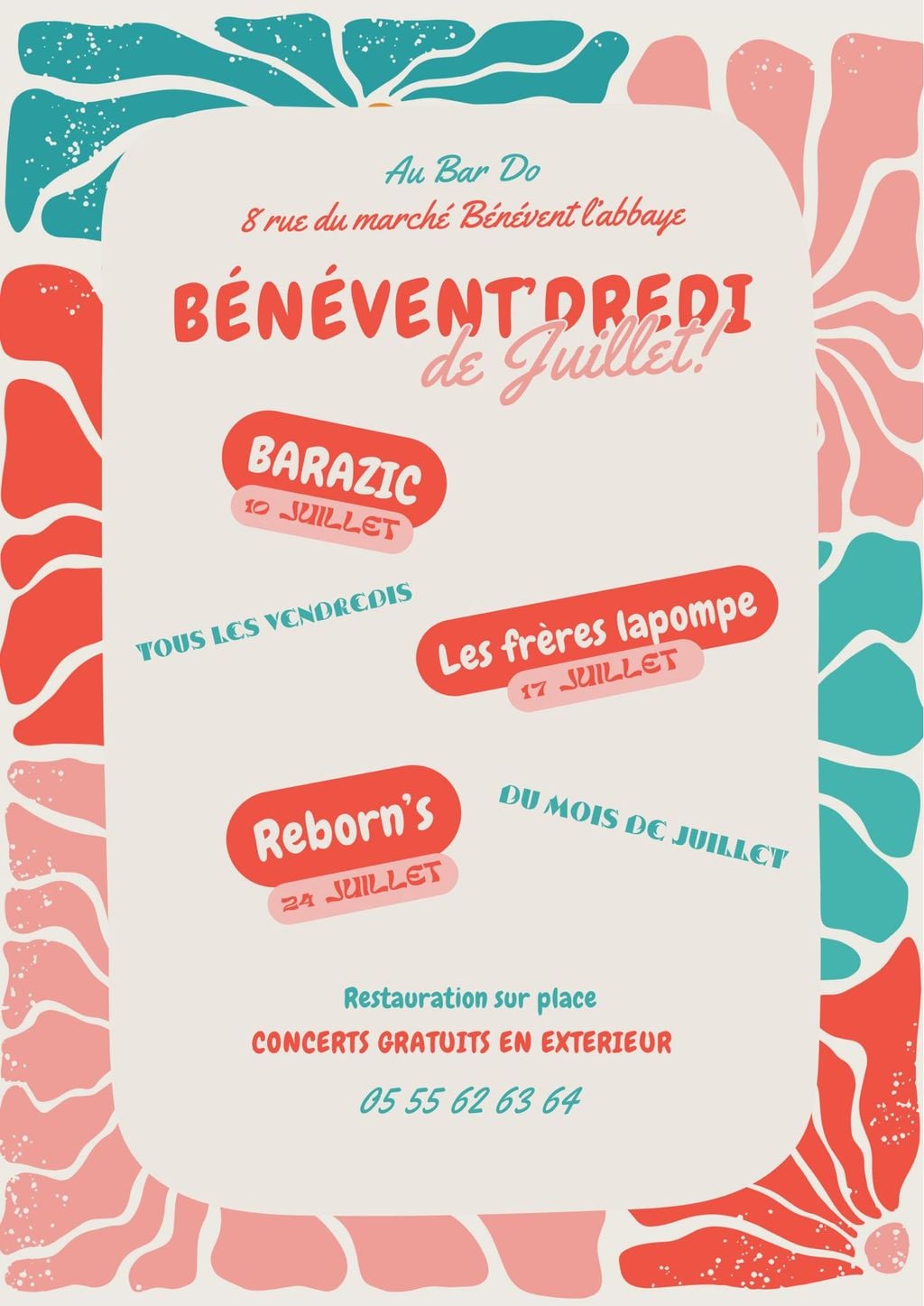 BénéventDredi : concert avec Reborn's