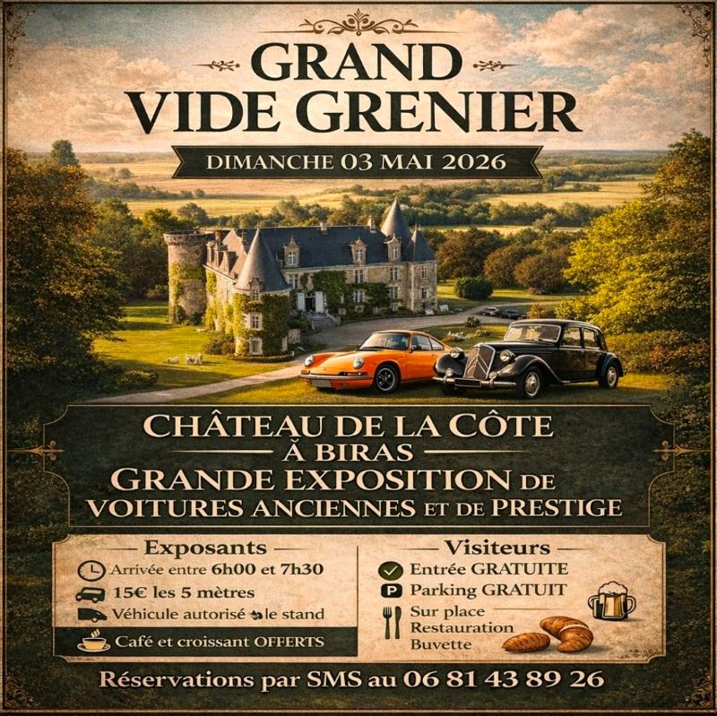 Grand vide-grenier et exposition de voitures anciennes et de prestige