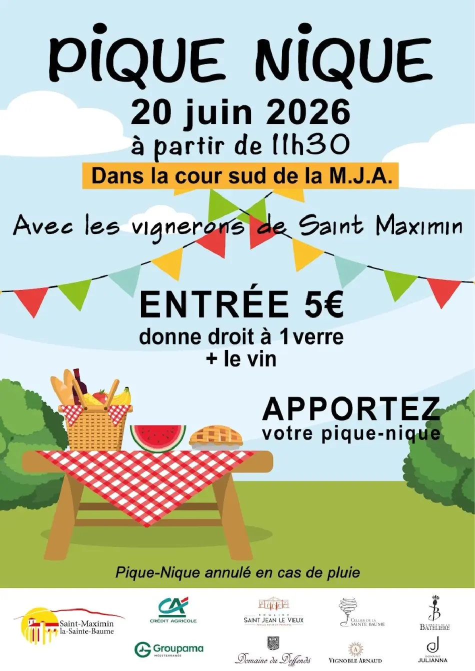 Pique-nique avec les vignerons de Saint Maximin la Sainte Baume