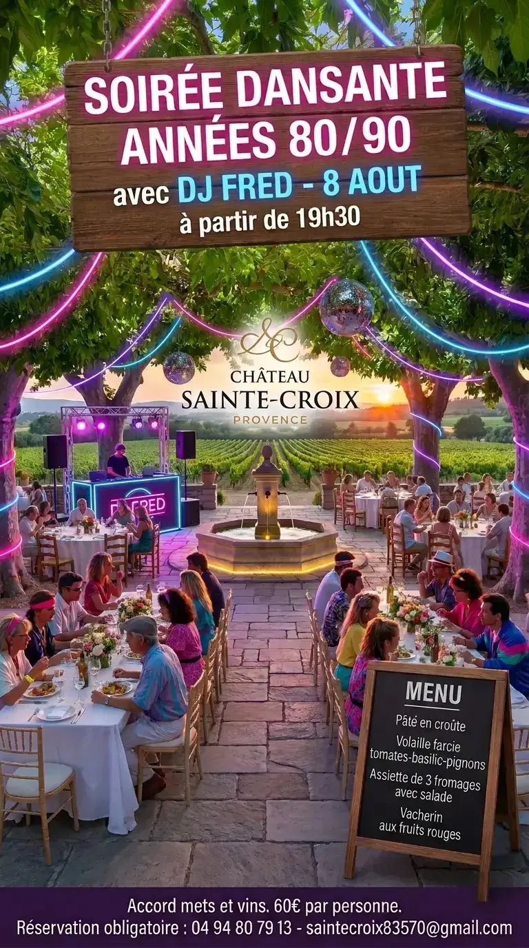 Soirée dansante années 80/90
