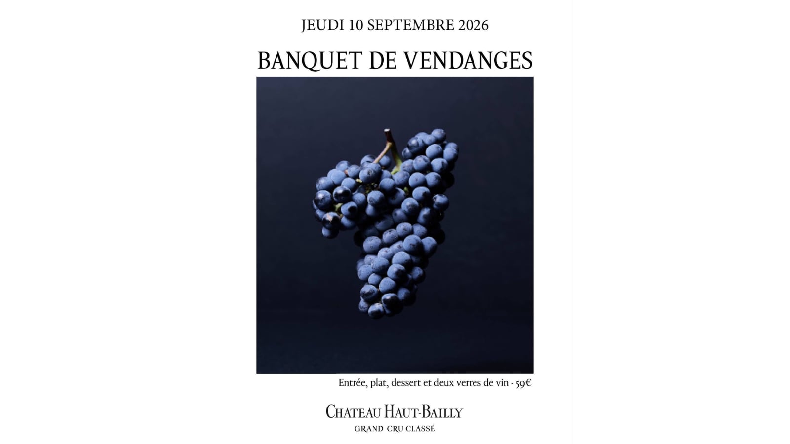 Banquet de vendanges au Château Haut-Bailly