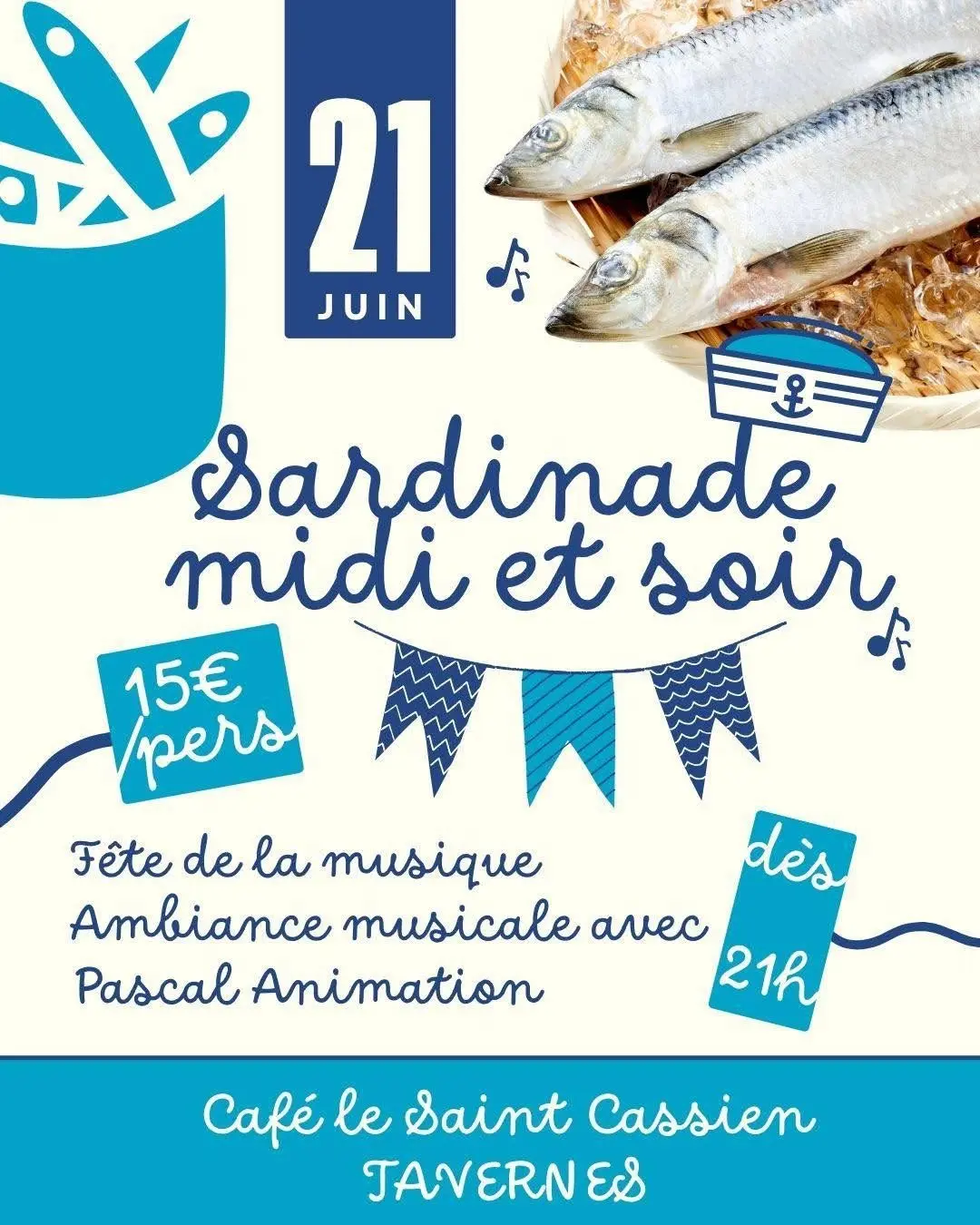 Sardinade et ambiance musicale | Fête de la musique