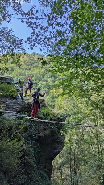 Sortie via ferrata au Roc du Gorb à Bor et Bar