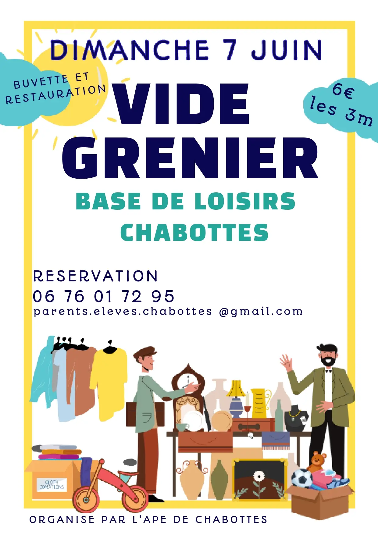 Vide grenier APE de Chabottes