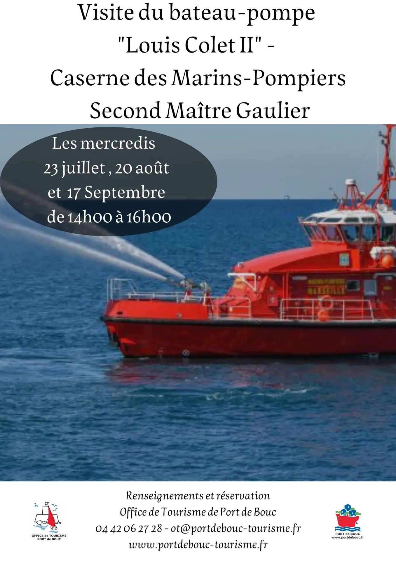 Visite du bateau-pompe "Louis Colet II"