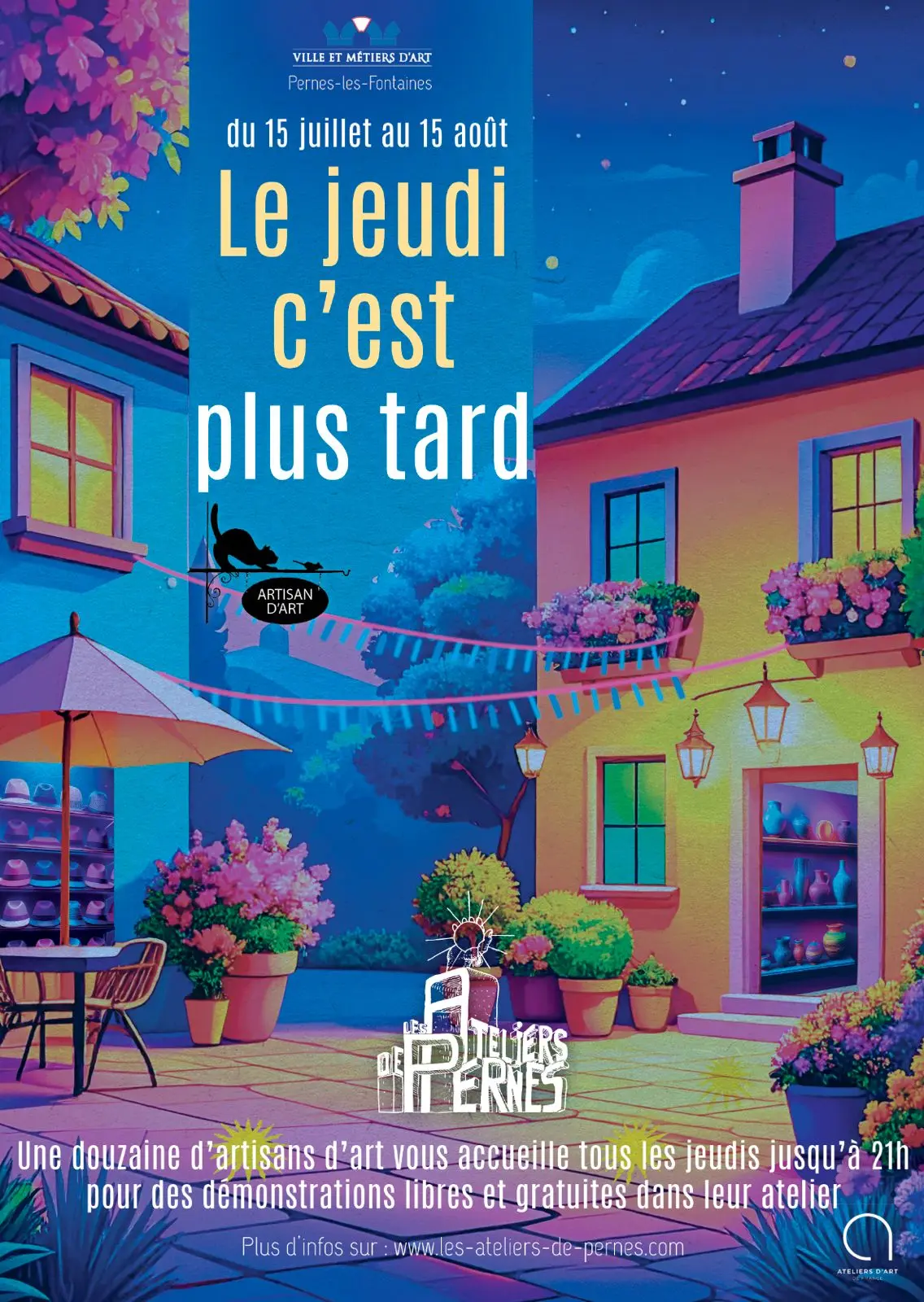 Ateliers d'artisanat d'art : ouverture également en soirée !