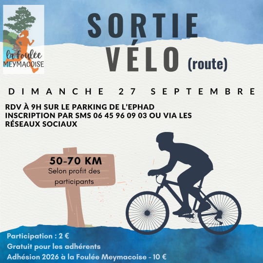 Sortie cyclo du 27 septembre