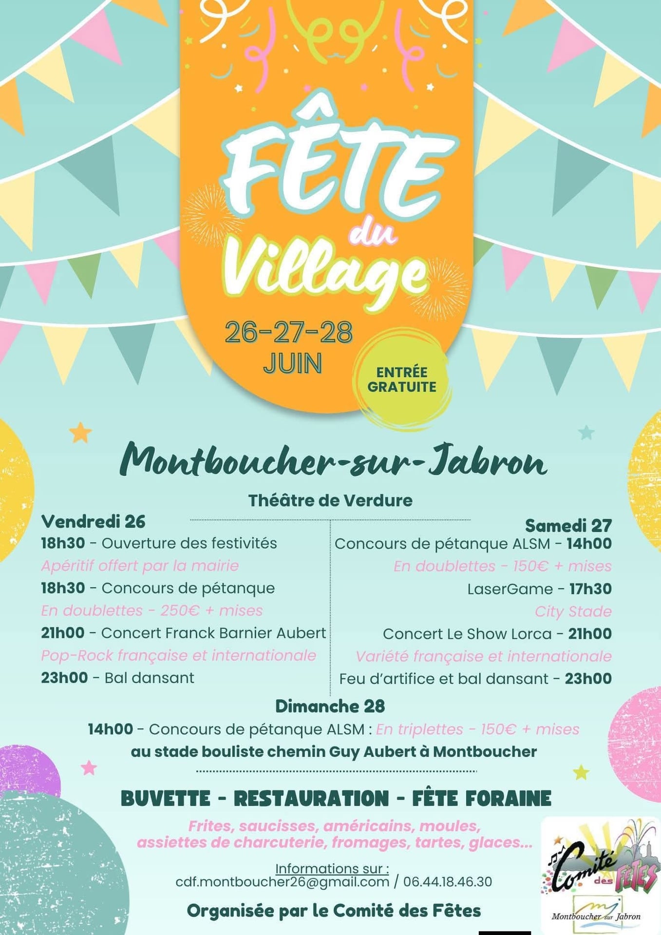 Fête du Village à Montboucher-sur-Jabron