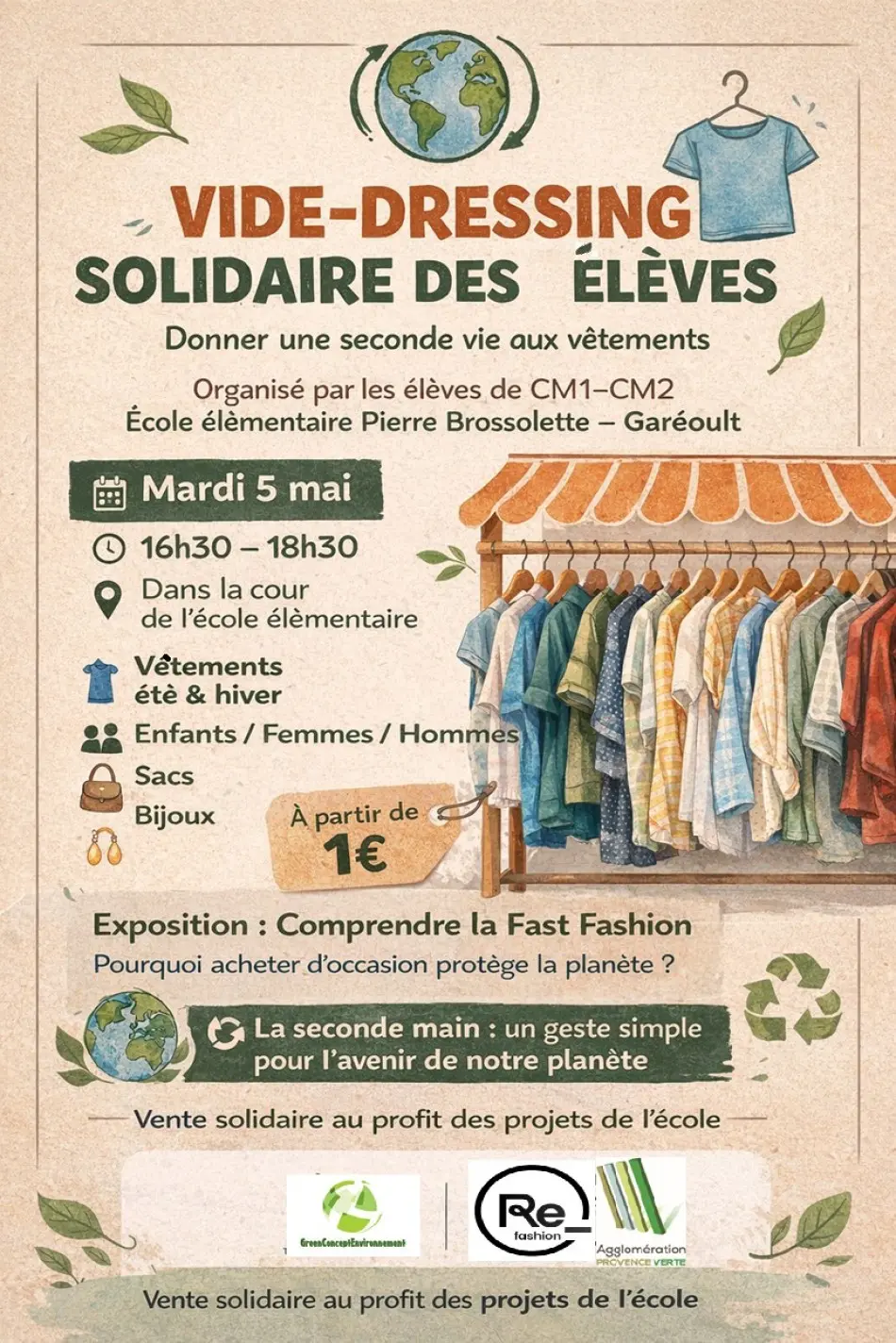 Vide-dressing solidaire des élèves