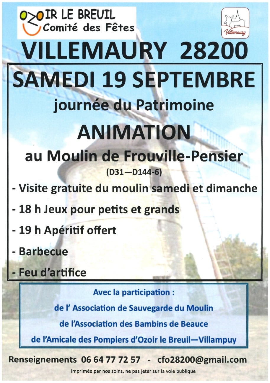 Fête du moulin de Frouville-Pensier