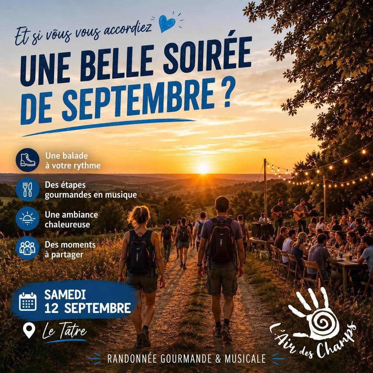 Une belle soirée de septembre - Randonnée gourmande & musicale