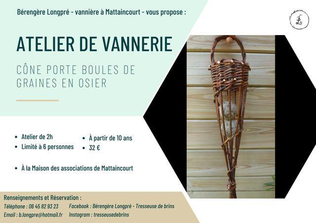 Stage de vannerie - Porte boule de graines