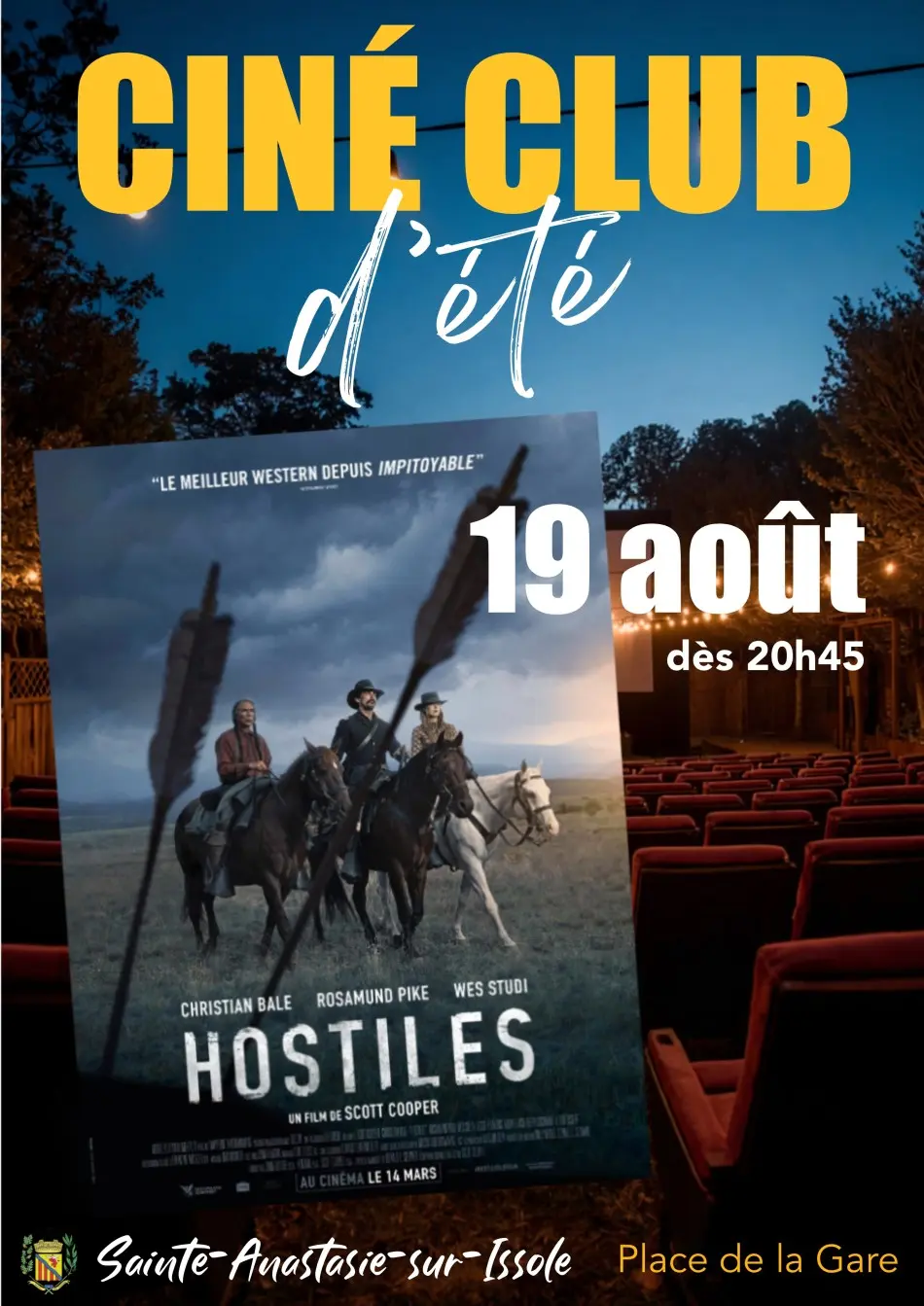 Ciné club d'été plein air : Hostiles