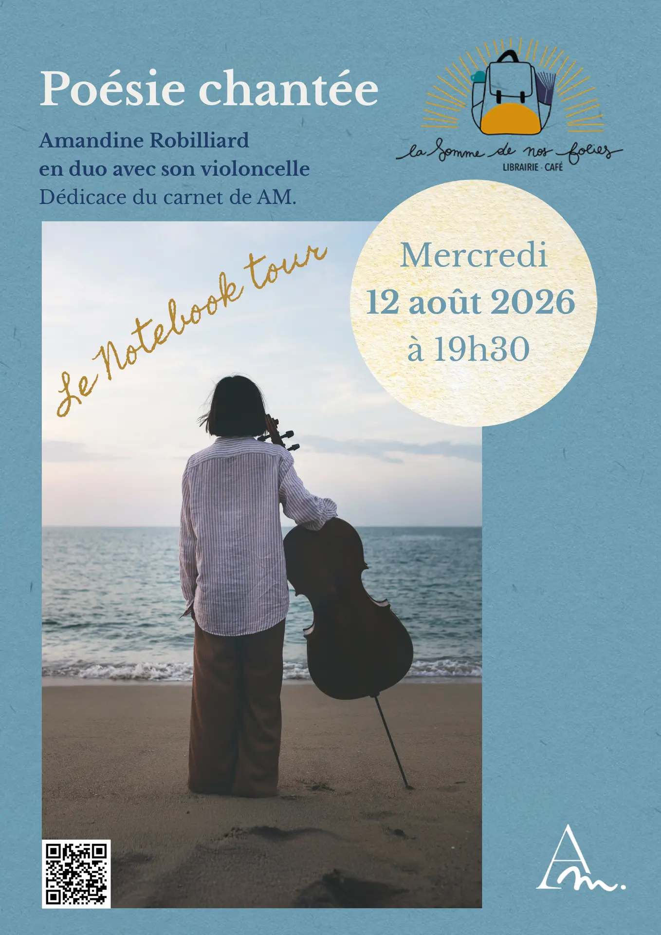 Poésie chantée - Amandine Robilliard et son violoncelle