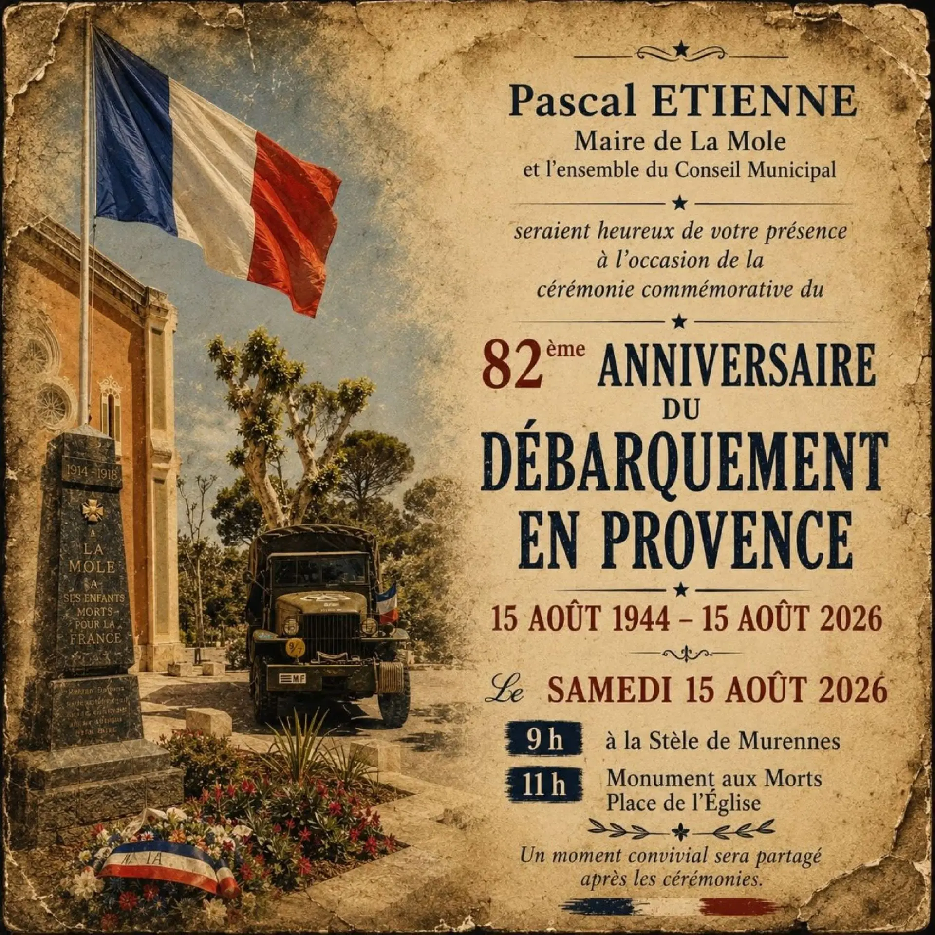82ème Anniversaire du Débarquement en Provence