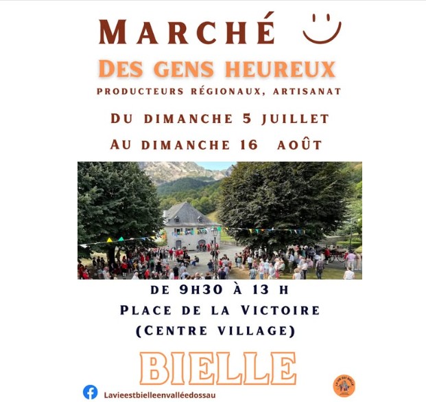 Marché des gens heureux