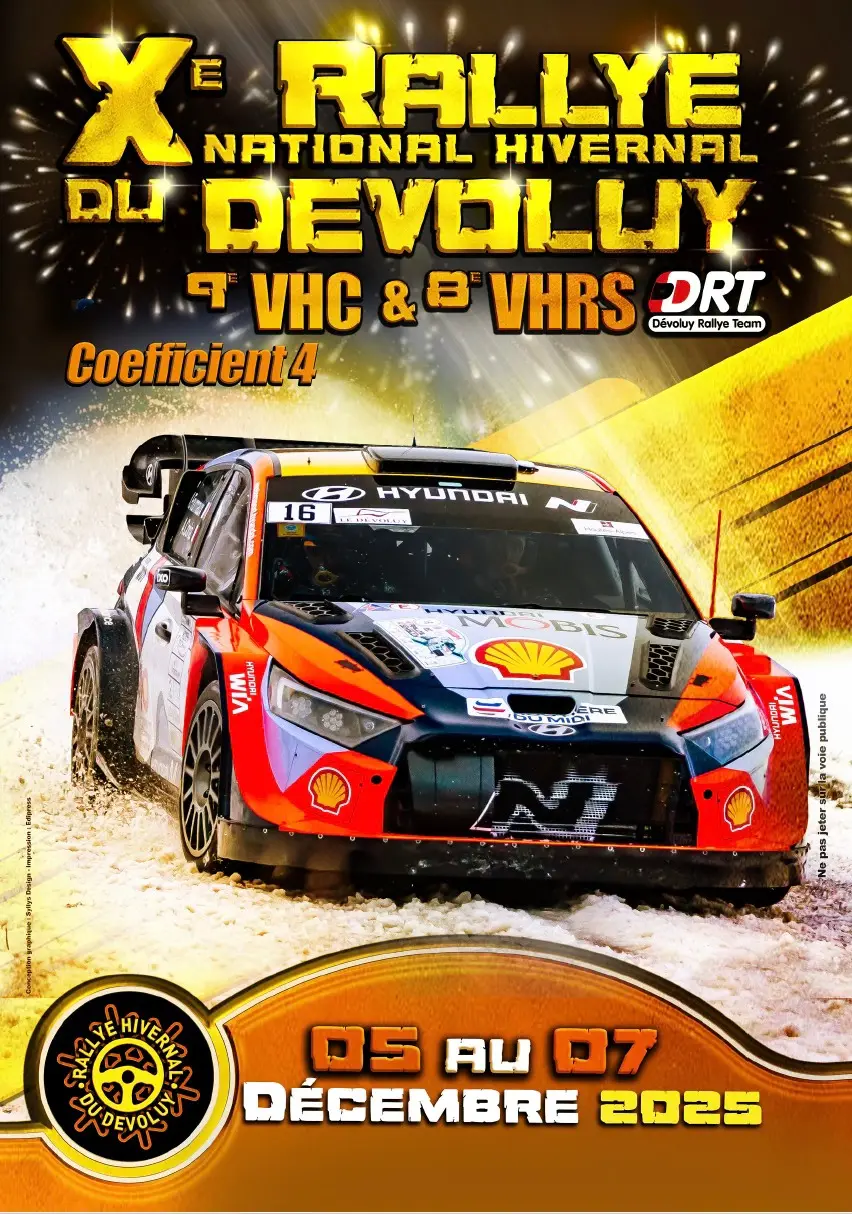 Rallye hivernal du Dévoluy : parc de regroupement à Serres