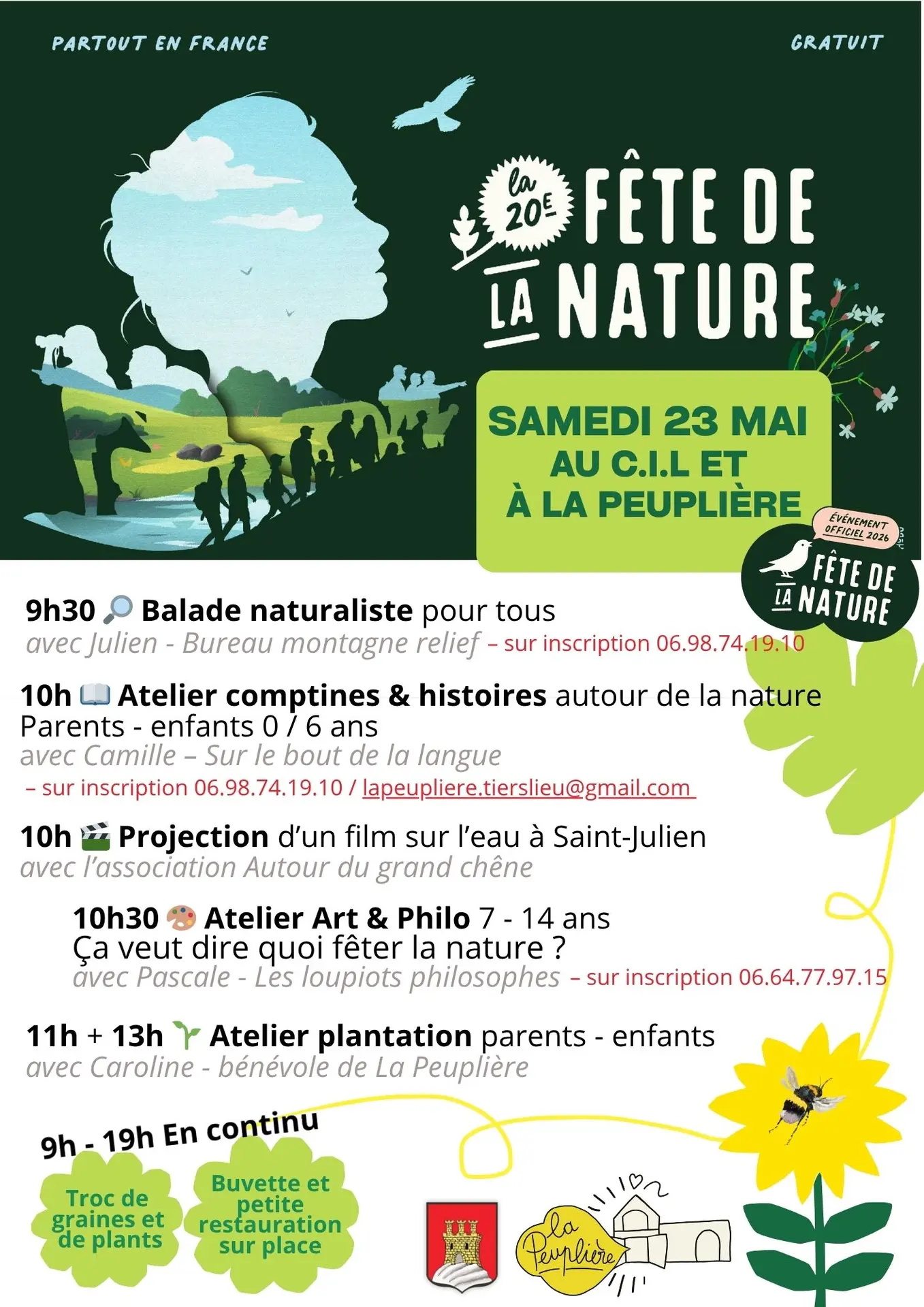 Fête de la nature : spectacle, film et animations