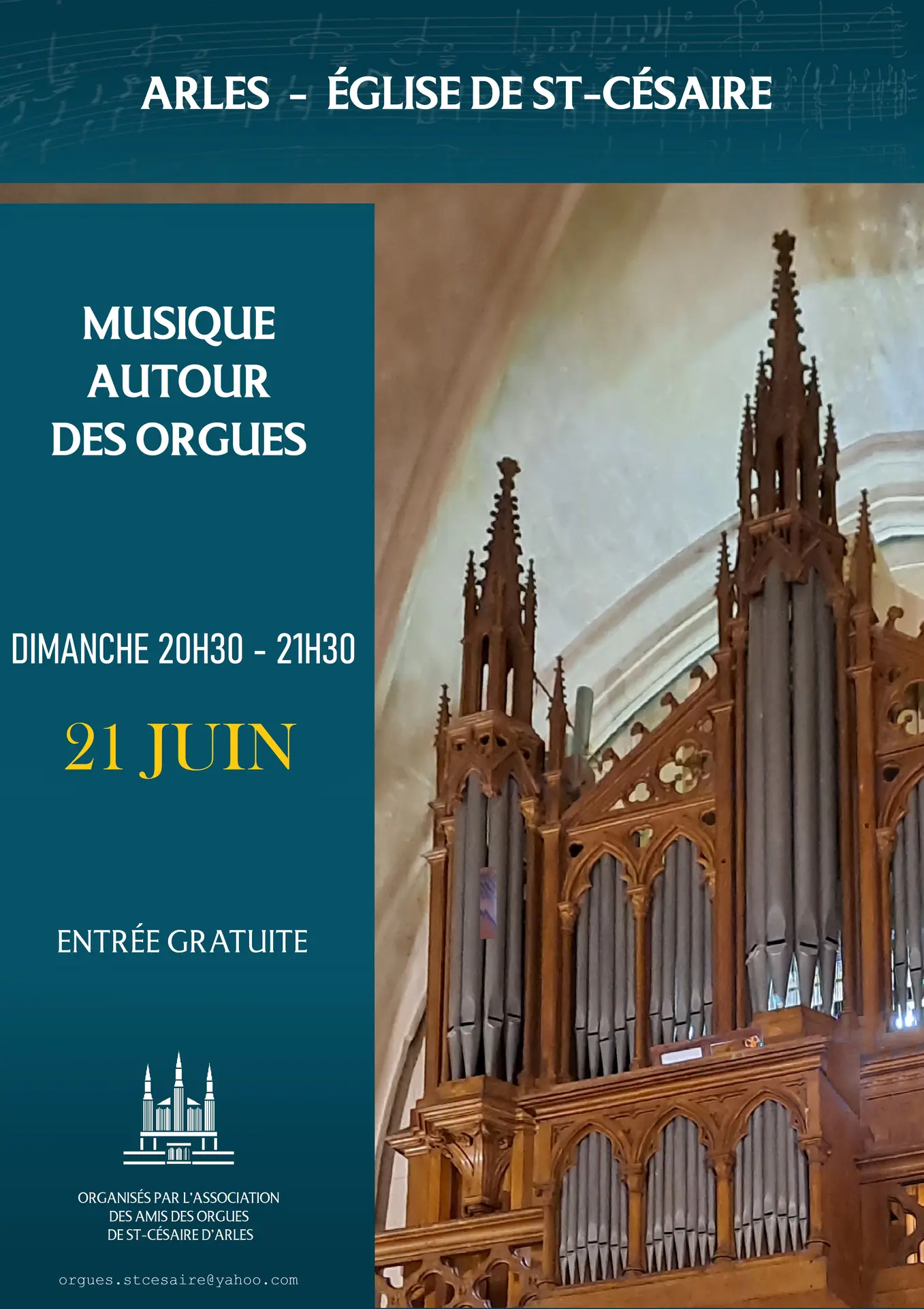 Fête de la musique à l'orgue de St Césaire