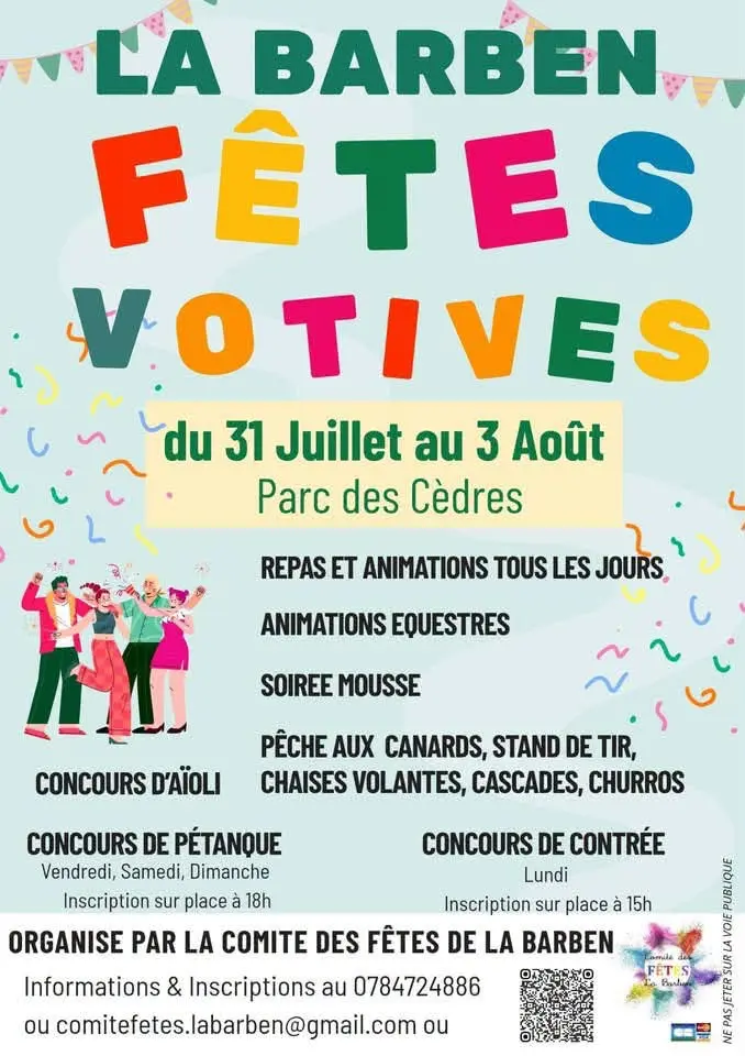 Fêtes votives de La Barben : Soirée années 90-2000