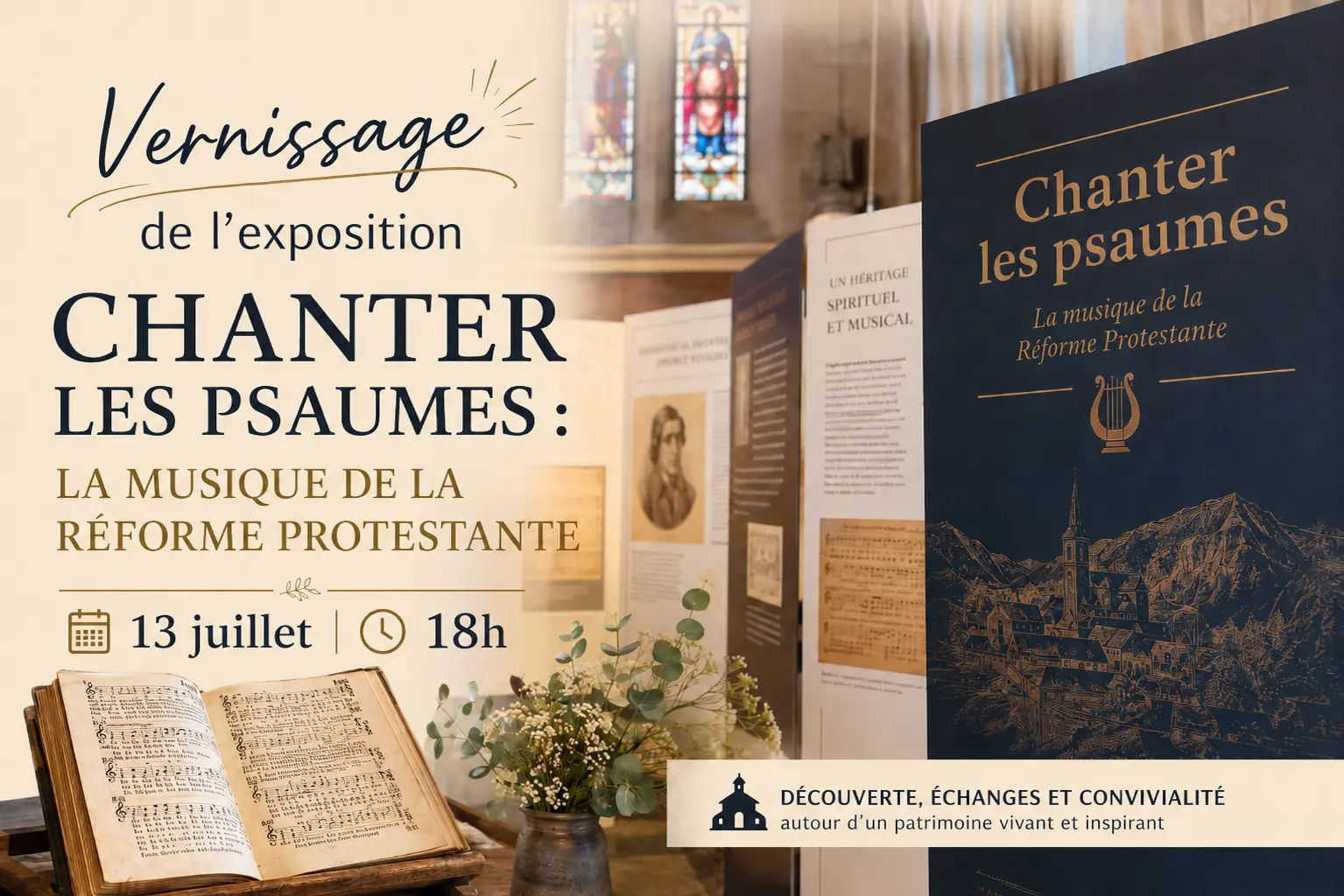 Vernissage de l'exposition "Chanter les psaumes : la musique de la Réforme Protestante"