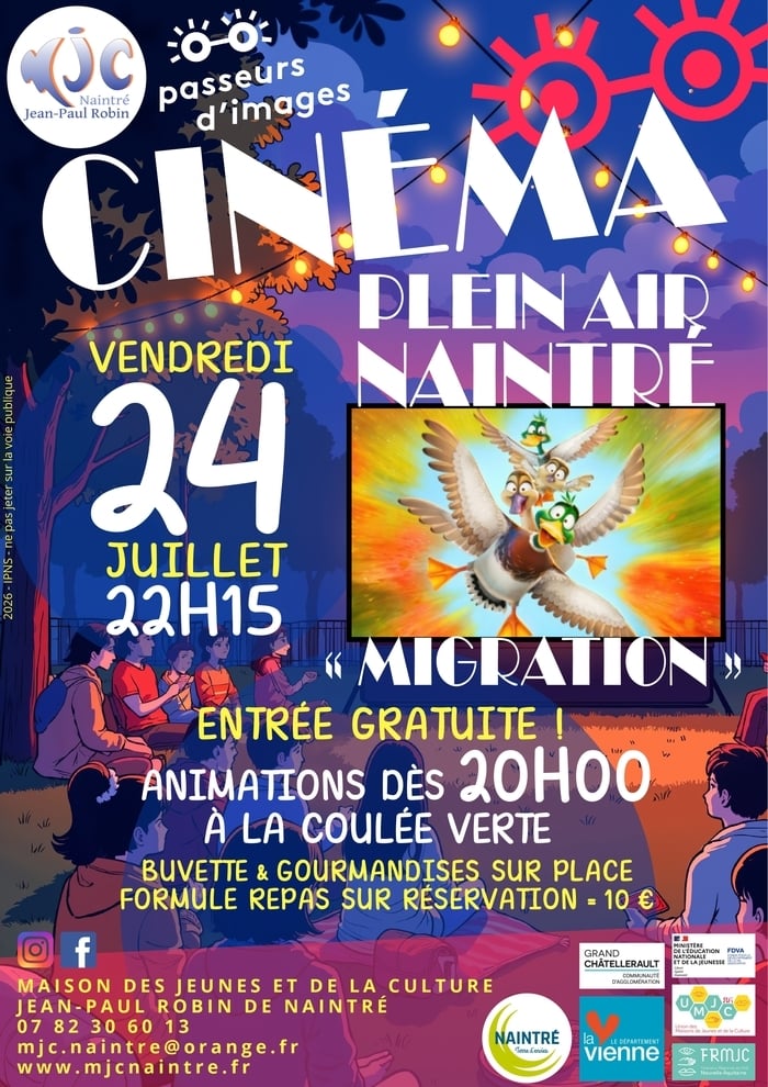 Soirée estivale avec ciné plein air