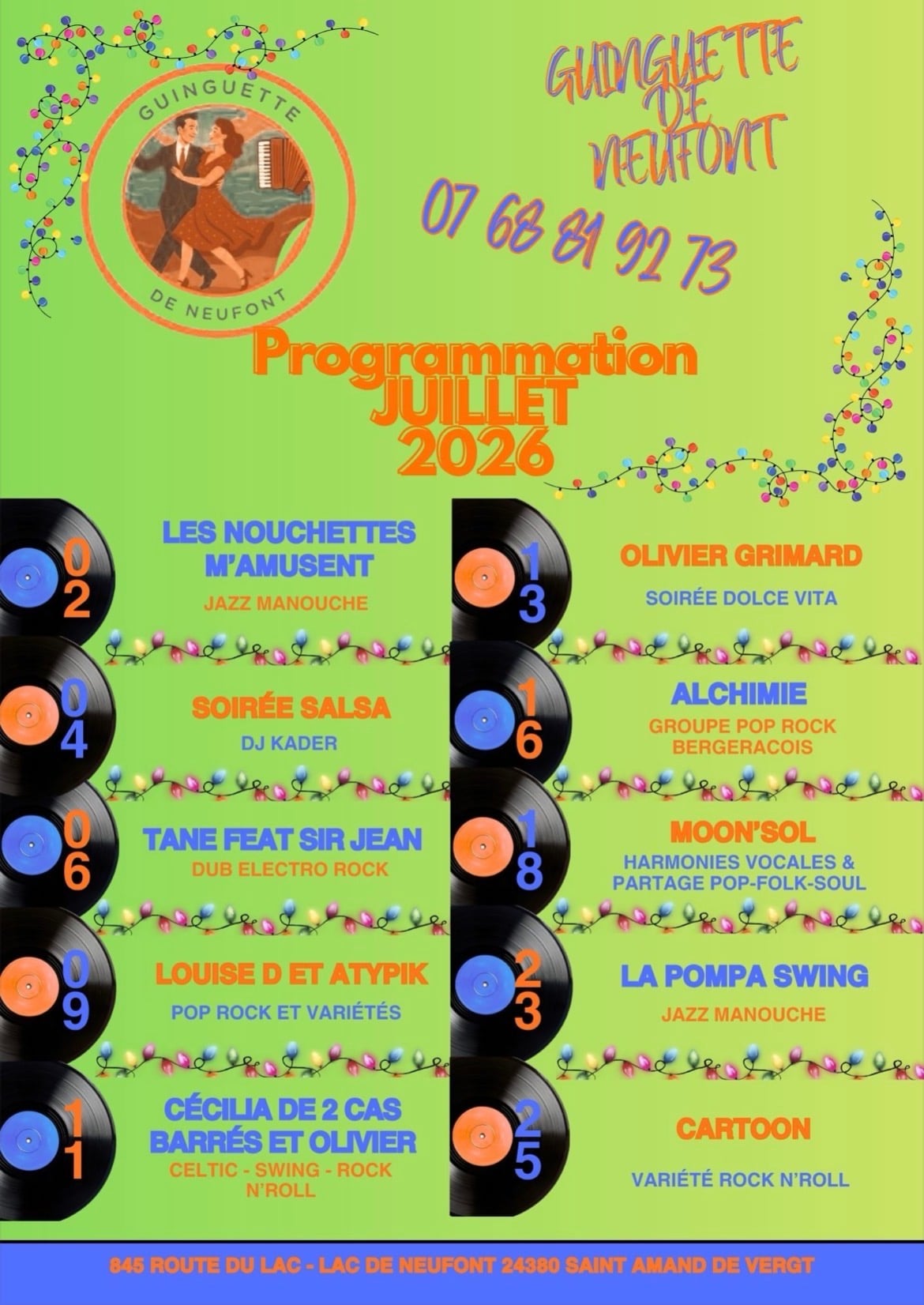 Concert Louise D et Atypik - la guinguette de Neufont