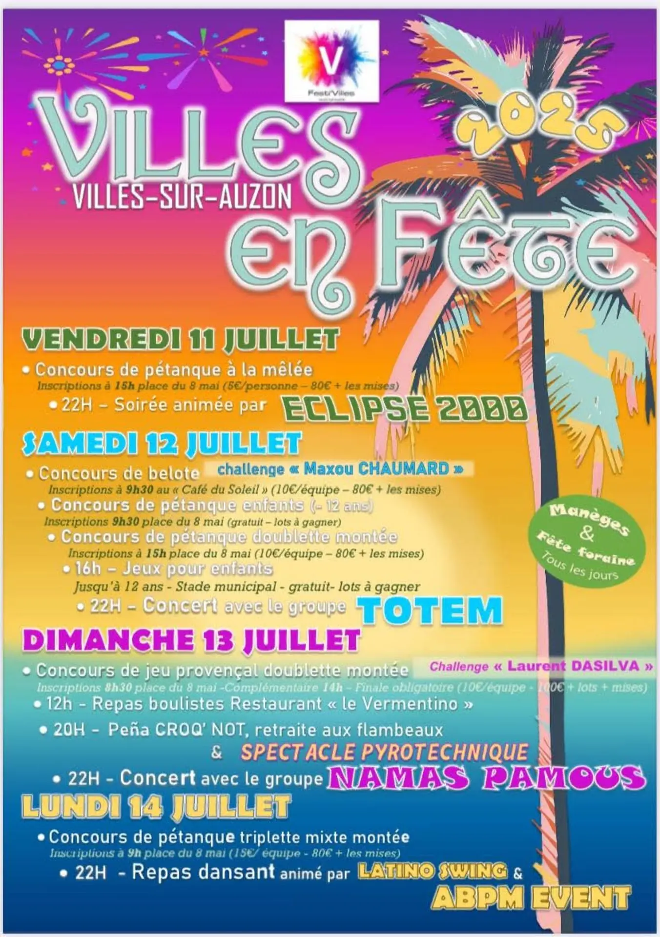 Fête votive de Villes sur Auzon
