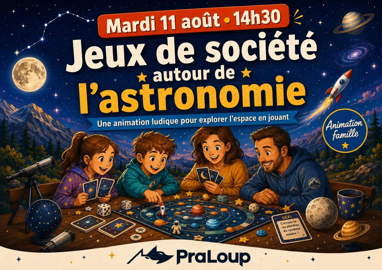 Jeux de Société autour de l'astronomie