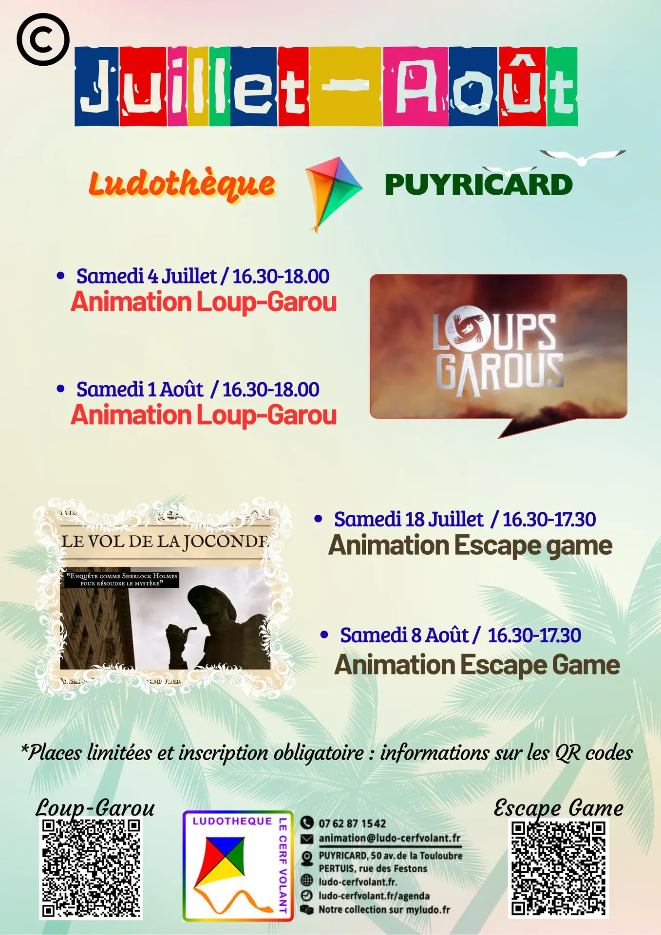 Animation Loup-Garou et escape Game