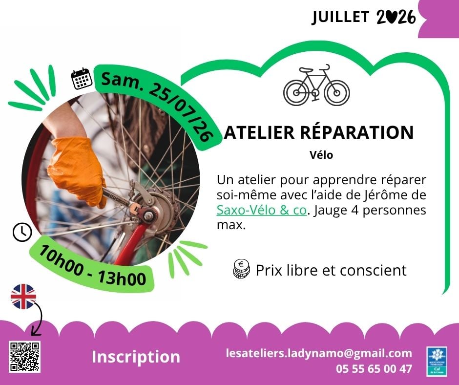 Atelier réparation vélo