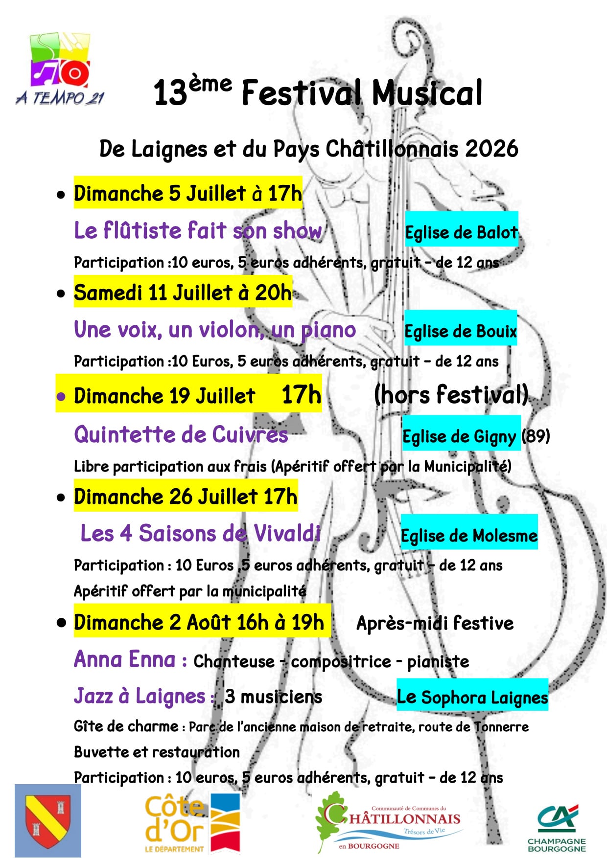 13ème Festival Musical de Laignes et du Pays Châtillonnais