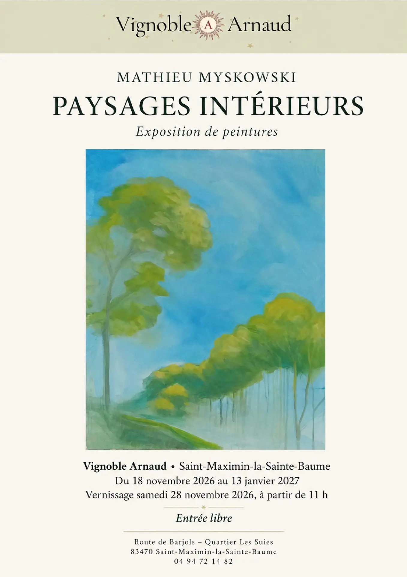 Exposition : Mathieu Myskowski - Peintures