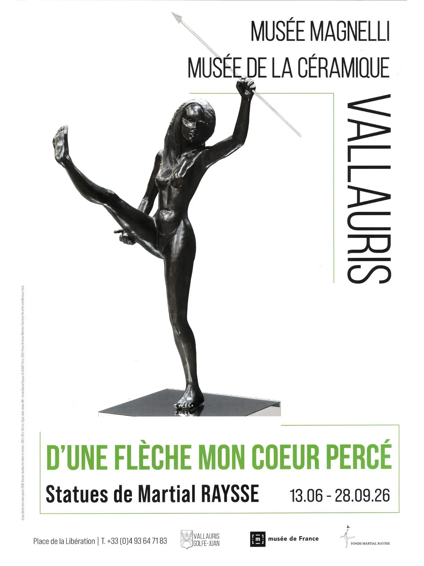 D’une flèche mon cœur percé – Statues de Martial Raysse