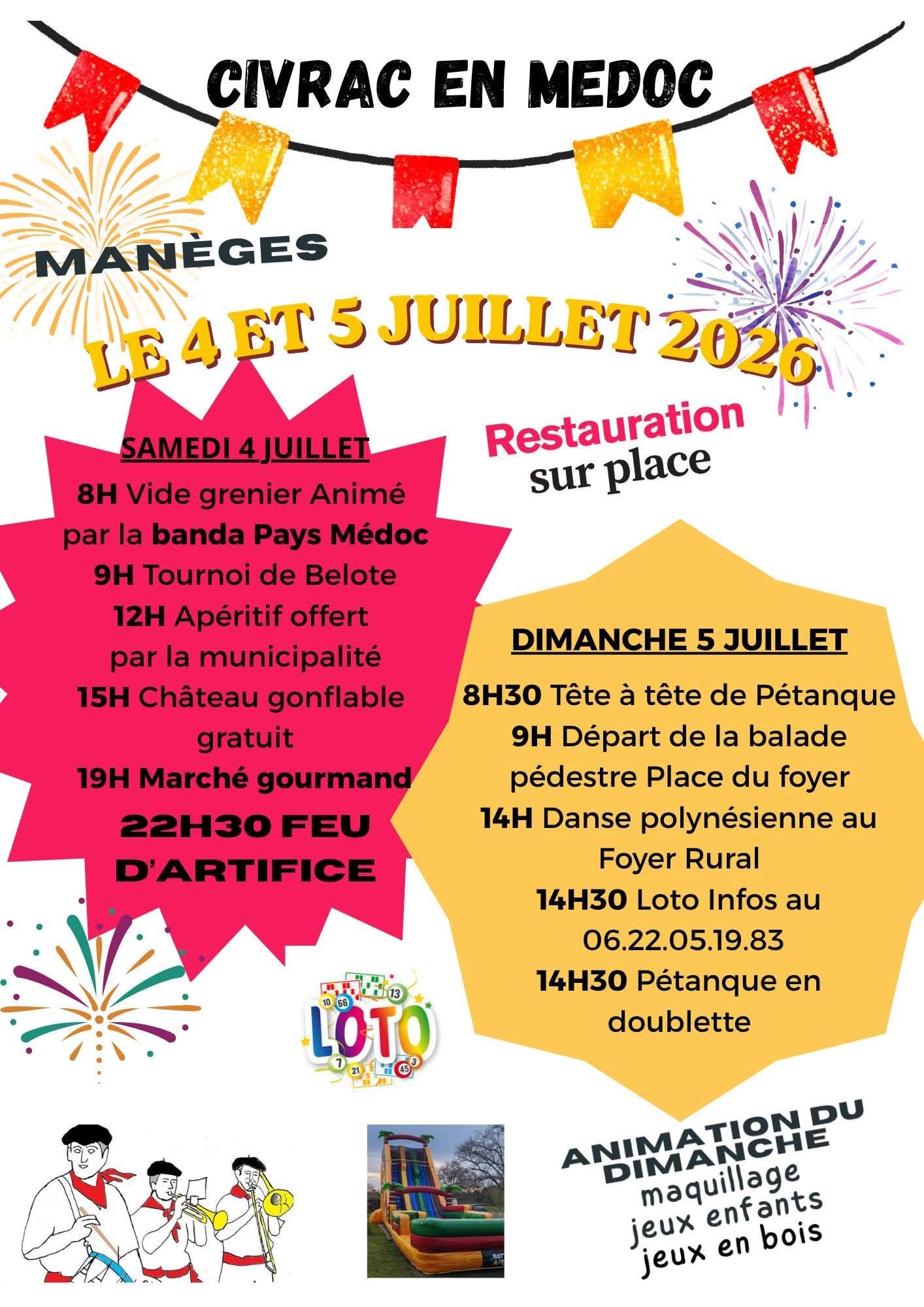 Fête du village à Civrac-Médoc