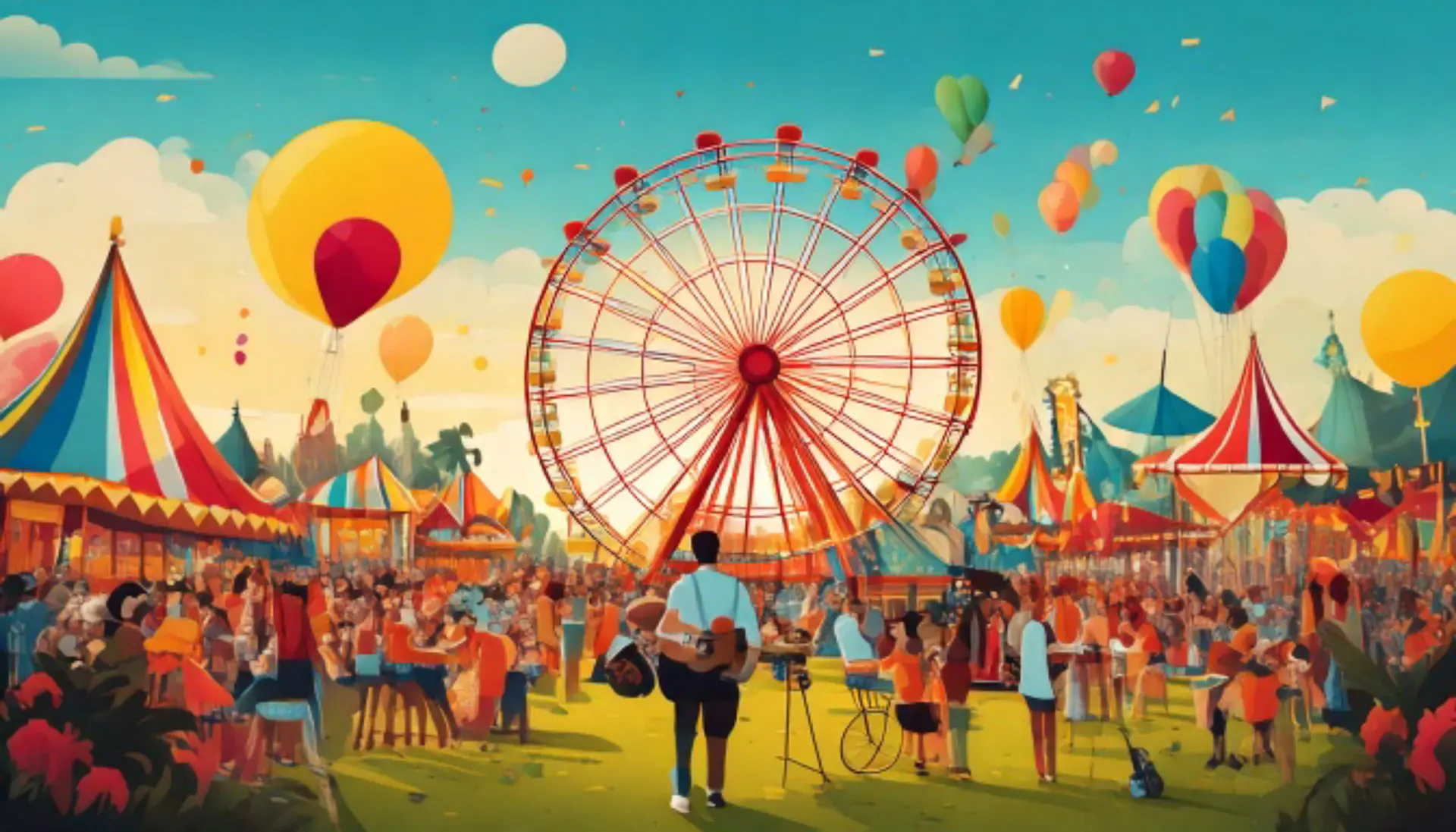 Fête foraine à Saint-Maime