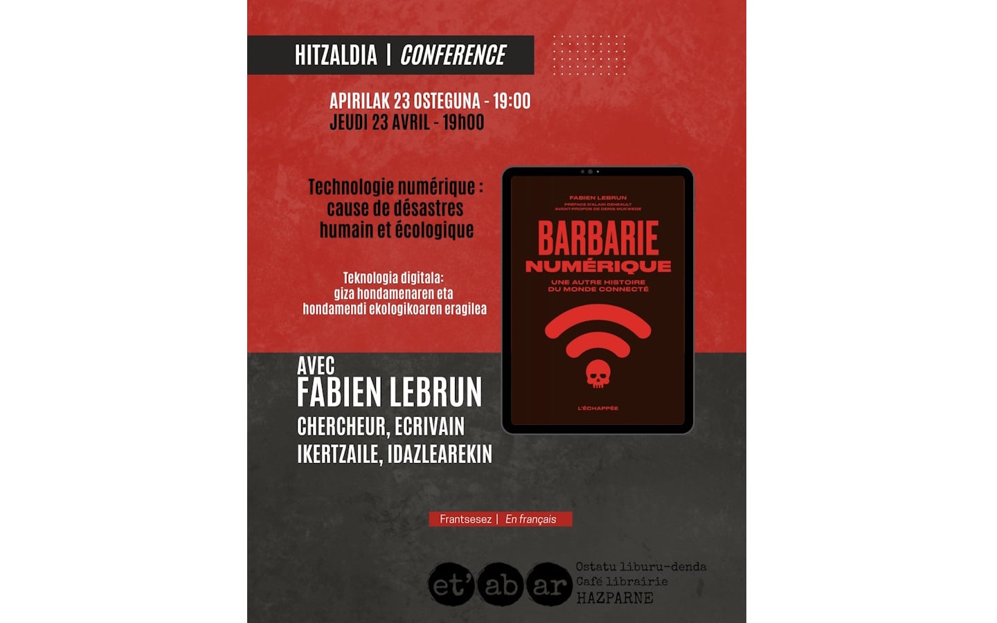 Conférence Barbarie Numérique