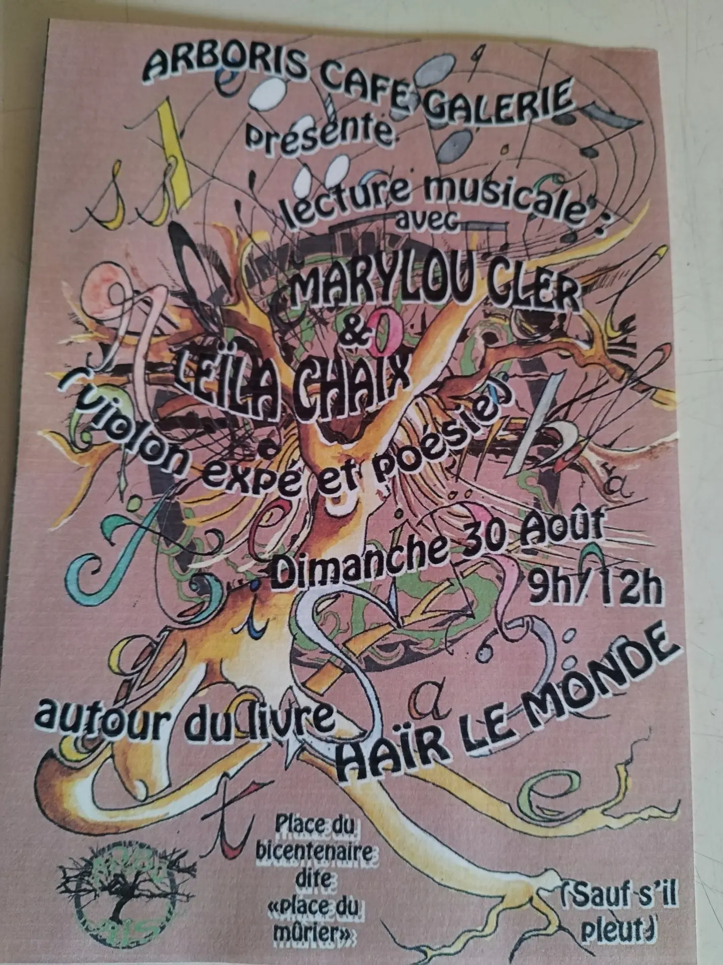 Lecture musicale : "Haïr le monde"