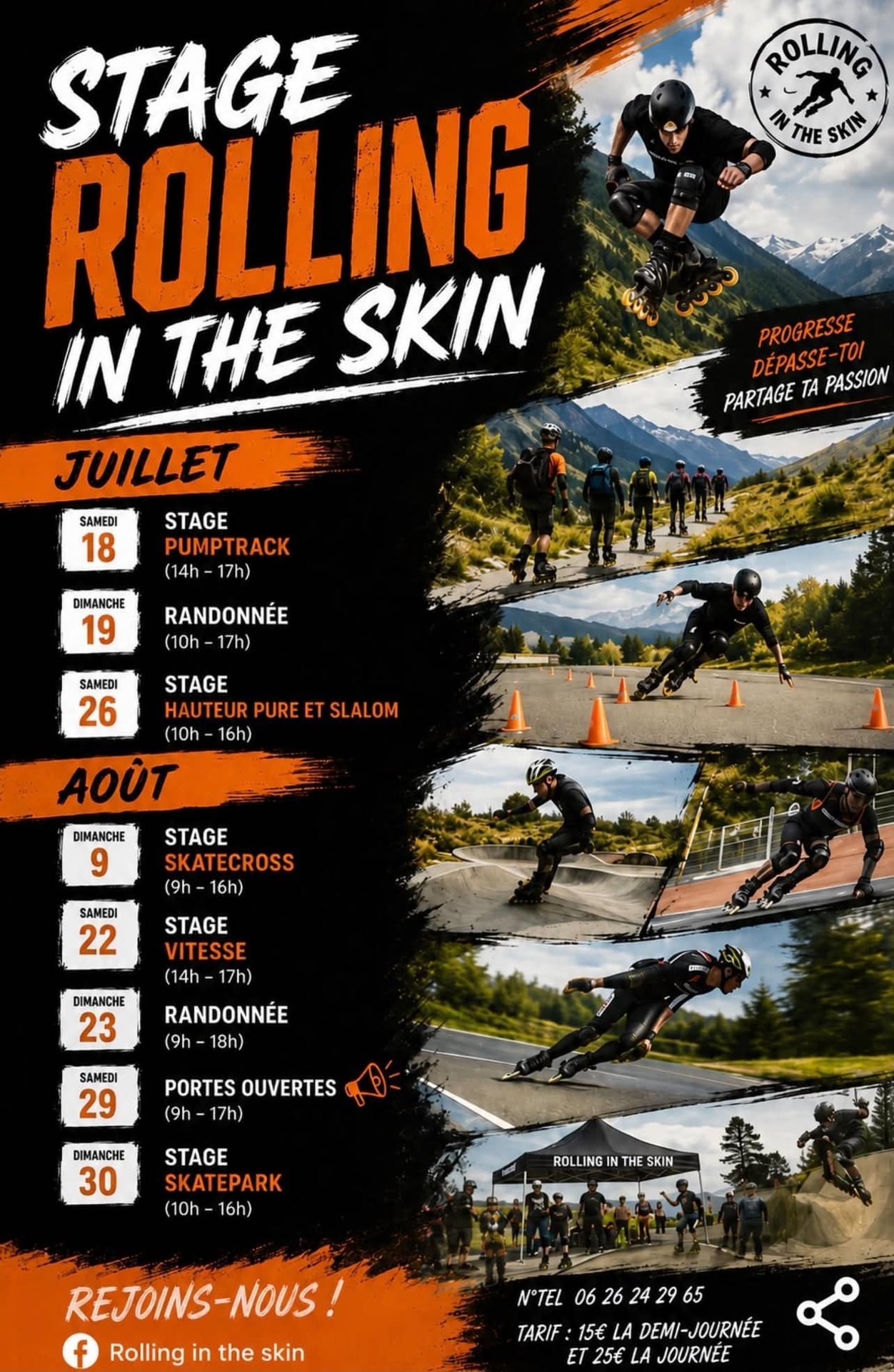 Stage Rolling in the Skin - Hauteur pure et slalom