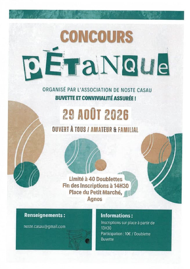 Concours de pétanque