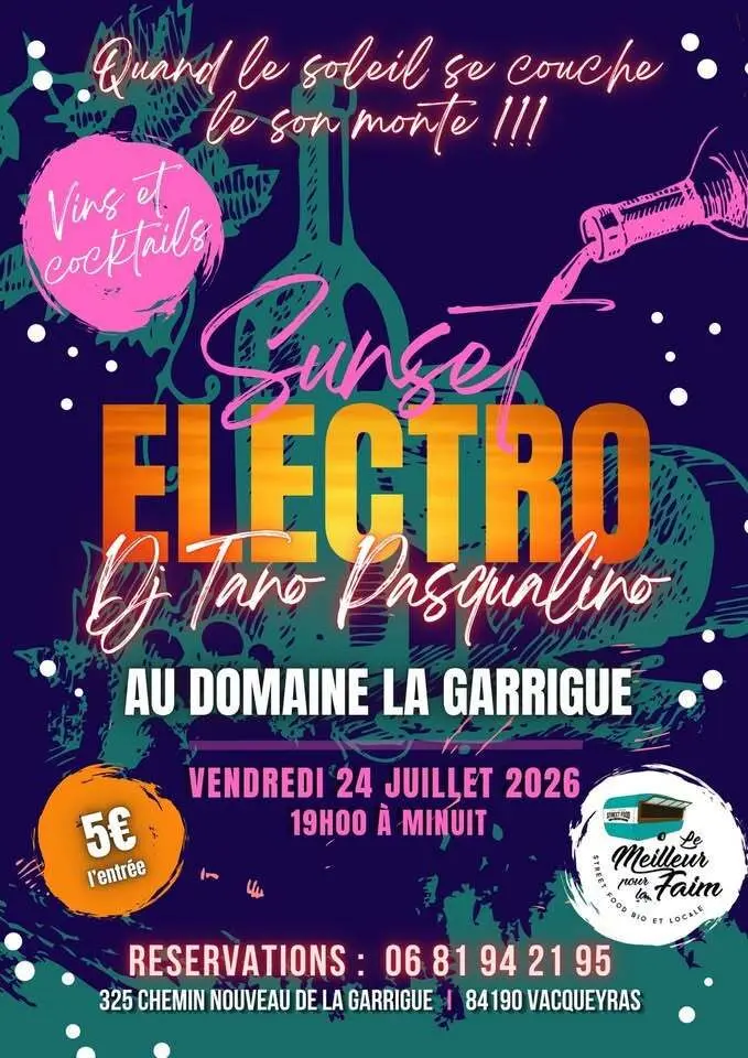 Soirée électro au Domaine la Garrigue