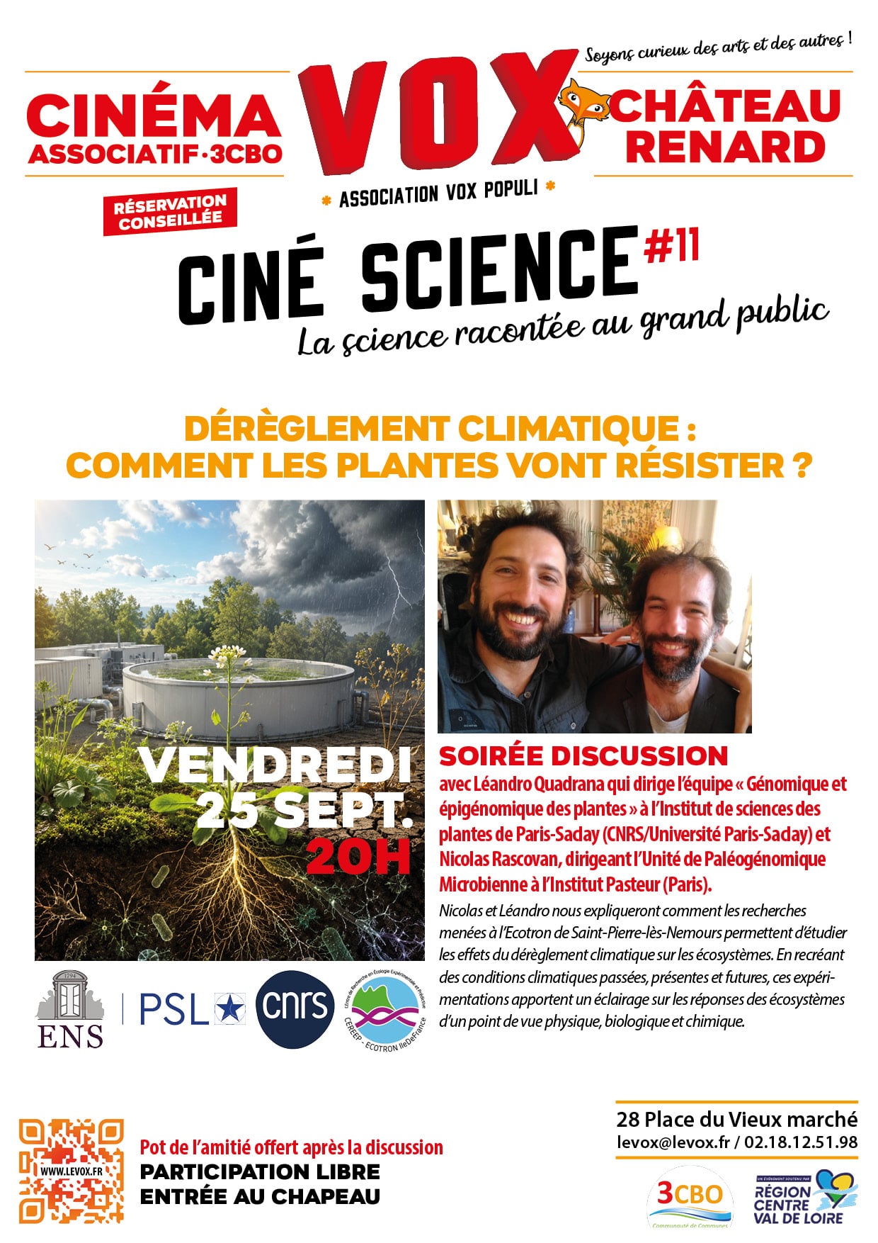 Ciné-sciences : Déréglement climatique comment les plantes vont résister?