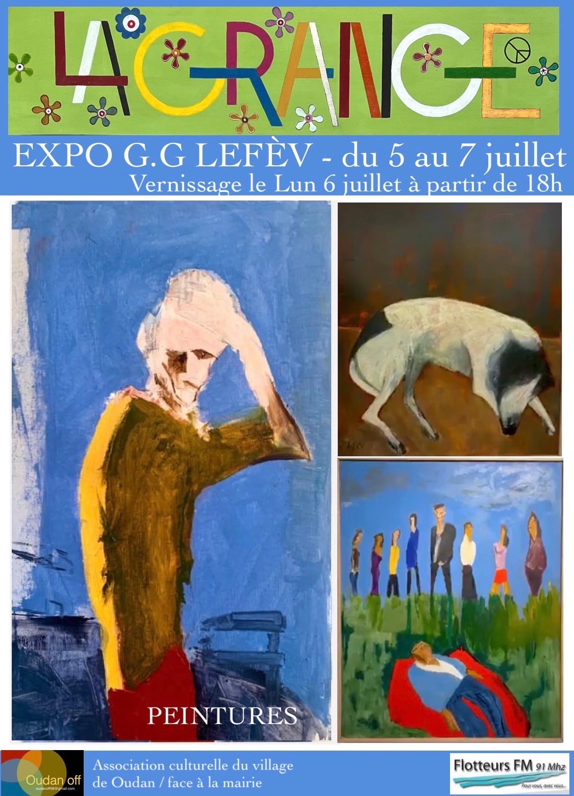 Exposition "Peintures" - G.G. Lefèv - La Grange / Oudan Off