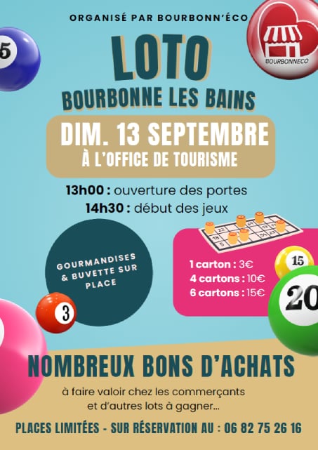 Loto organisé par Bourbonn'Éco.
